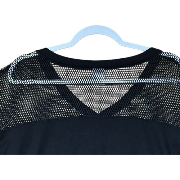 Victorias Secret PINK Halloween Black Mesh Jersey Orange Sparkle Graphic Large - Picture 3 of 6